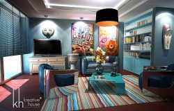 Creative Ways of Designing a Stylish Contemporary Apartment - apartment room interior design decoration design